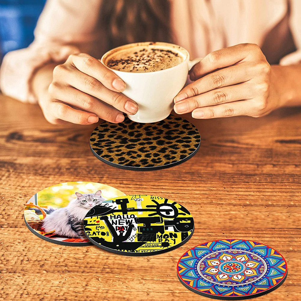 50 sottobicchieri rotondi in n - Coaster Sublimation Blank recensione e prezzo